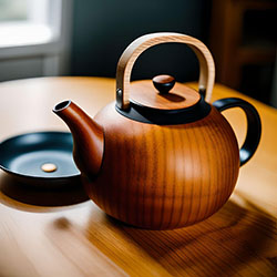 木質手工(gōng)茶壺