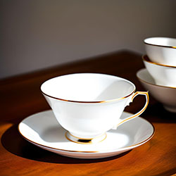 骨瓷茶杯和茶碟套裝